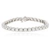 Image 1 : 14KT White Gold 6.80 ctw Diamond Tennis  Bracelet