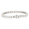Image 2 : 14KT White Gold 6.80 ctw Diamond Tennis  Bracelet