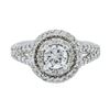 Image 1 : 14KT White Gold 1.15 ctw Diamond Ring