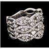 Image 2 : 14KT White Gold 1.50 ctw Diamond Ring