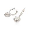 Image 2 : 14KT White Gold 4.92 ctw Diamond Earrings