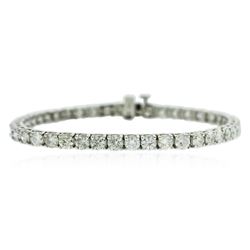 14KT White Gold 7.31 ctw Diamond Tennis Bracelet