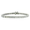 Image 1 : 14KT White Gold 7.31 ctw Diamond Tennis Bracelet