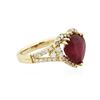 Image 2 : 14KT Yellow Gold 5.41 ctw Ruby and Diamond Ring