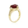 Image 3 : 14KT Yellow Gold 5.41 ctw Ruby and Diamond Ring