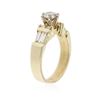 Image 3 : 14KT Yellow Gold 1.40 ctw Diamond Ring