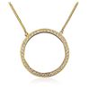 Image 2 : 18KT Yellow Gold 1.35 ctw Diamond Pendant With Chain