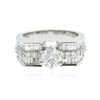 Image 1 : 18KT White Gold 2.30 ctw Diamond Ring