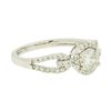 Image 2 : 14KT White Gold 0.85 ctw Diamond Ring
