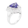 Image 3 : 14KT White Gold 5.22 ctw Tanzanite and Diamond Ring