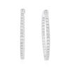 Image 1 : 14KT White Gold 2.34 ctw Diamond Hoop Earrings