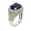 Image 3 : 14KT White Gold 6.47 ctw Tanzanite and Diamond Ring