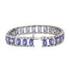 Image 3 : 14KT White Gold 19.75 ctw Tanzanite and Diamond Bracelet