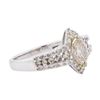 Image 2 : 14KT White Gold 1.32 ctw Diamond Ring