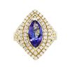 Image 1 : 14KT Yellow Gold 2.45 ctw Tanzanite and Diamond Ring