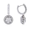 Image 2 : 14KT White Gold 3.41 ctw Diamond Earrings