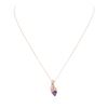 Image 1 : 14KT Rose Gold 1.05 ctw Tanzanite and Diamond Pendant With Chain