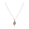 Image 2 : 14KT Yellow Gold 1.00 ctw Diamond Pendant With Chain