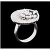 Image 3 : 14KT White Gold 1.71 ctw Diamond Ring