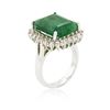 Image 3 : 14KT White Gold 9.16 ctw Emerald and Diamond Ring