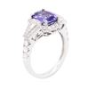 Image 3 : 14KT White Gold 1.94 ctw Tanzanite and Diamond Ring