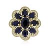 Image 1 : 14KT Yellow Gold 10.02 ctw Sapphire and Diamond Ring