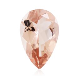 13.02 ctw. Natural Pear Cut Morganite