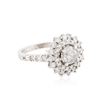 Image 2 : 14KT White Gold 1.87 ctw Diamond Ring