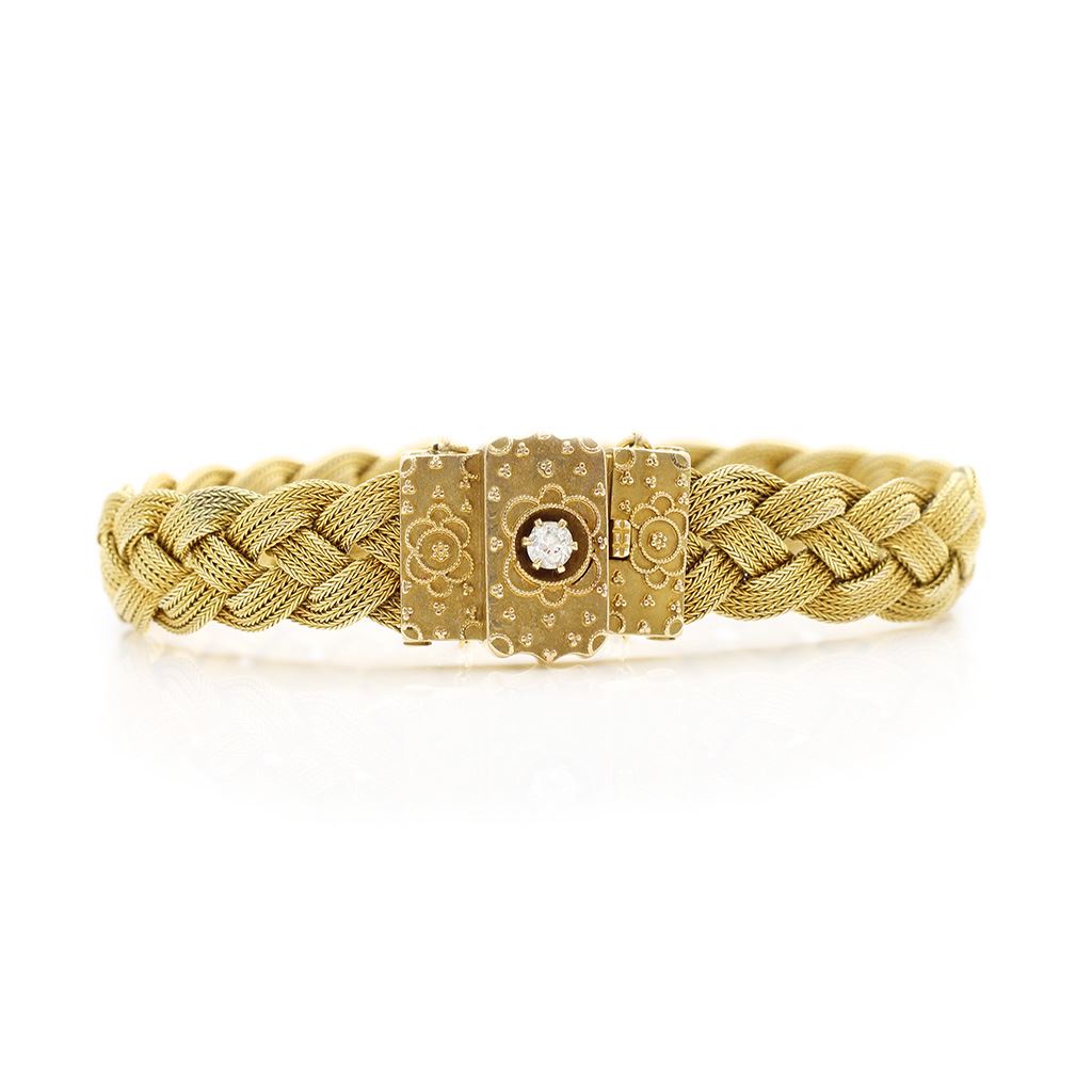 14k Gold Mesh Bracelet