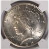 Image 2 : 1925-S PEACE SILVER DOLLAR, NGC MS-63+