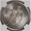 Image 3 : 1925-S PEACE SILVER DOLLAR, NGC MS-63+