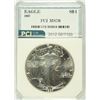 Image 1 : 1987 AMERICAN SILVER EAGLE, PCI MS-70 PERFECT RARE! BOOKS FOR $2500.00