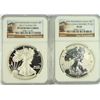 Image 1 : 2012-S AMERICAN SILVER EAGLE SET, NGC REVERSE PROOF PF-69 & PF-69 ULTRA CAMEO