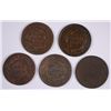 Image 2 : (5) 1837 LARGE CENTS