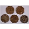 Image 1 : (5) 1863 INDIAN HEAD CENTS