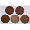 Image 1 : (5) 1864 INDIAN HEAD CENTS