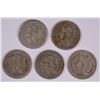 Image 1 : (5) 1866 THREE CENT NICKELS