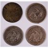 Image 2 : (4) SEATED QUARTERS (53, 54, 56, 73)