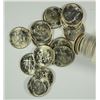 Image 1 : GEM BU ROLL OF SILVER ROOSEVELT DIMES DATED BEFORE 1964 VARIOUS DATES