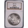 Image 1 : 1882 MORGAN SILVER DOLLAR, NGC MS-63