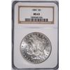 Image 1 : 1884 MORGAN SILVER DOLLAR, NGC MS-63