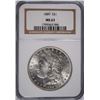 Image 1 : 1889 MORGAN SILVER DOLLAR, NGC MS-63