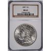 Image 1 : 1889 MORGAN SILVER DOLLAR, NGC MS-63