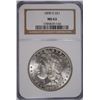 Image 1 : 1898-O MORGAN SILVER DOLLAR, NGC MS-63