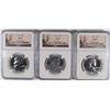 Image 1 : LOT OF ( 3 ) 1963 FRANKLIN HALF DOLLARS, NGC PROOF-67