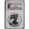 Image 1 : 2012-S AMERICAN SILVER EAGLE REVERSE PROOF, NGC  PROOF-69 TROLLEY LABEL