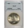 Image 1 : 1922 PEACE SILVER DOLLAR, NNC MS-67