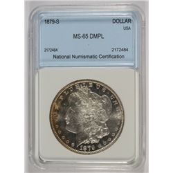 1879-S MORGAN DOLLAR NNC MS-65 DMPL