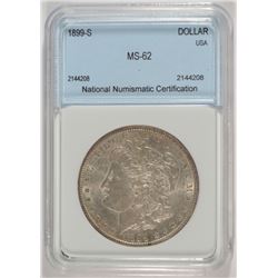 1899-S MORGAN DOLLAR NNC MS-62