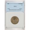 Image 1 : 1891 SEATED LIBERTY QUARTER NNC MS-64